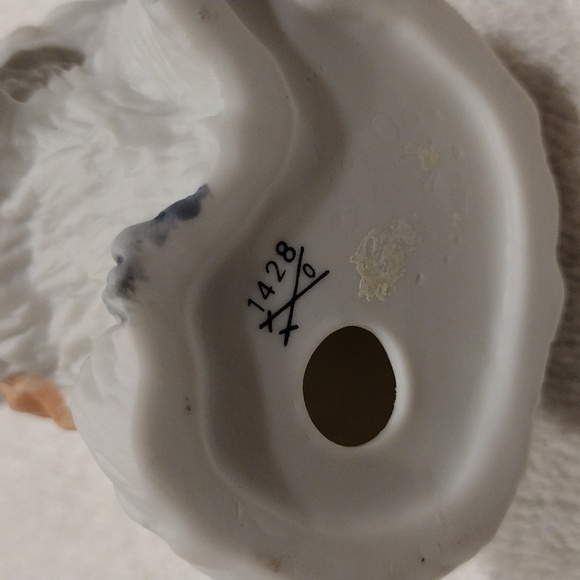 Vintage, Homco porcelain cat with pink bow. - Picture 3 of 4